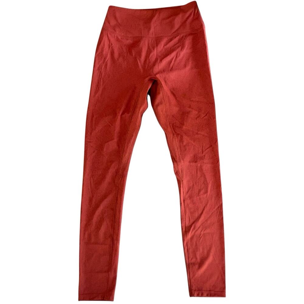 Bylt Basics High Waist Leggings Red Clay/Burnt Orange Size Small 26" Inseam NWOT